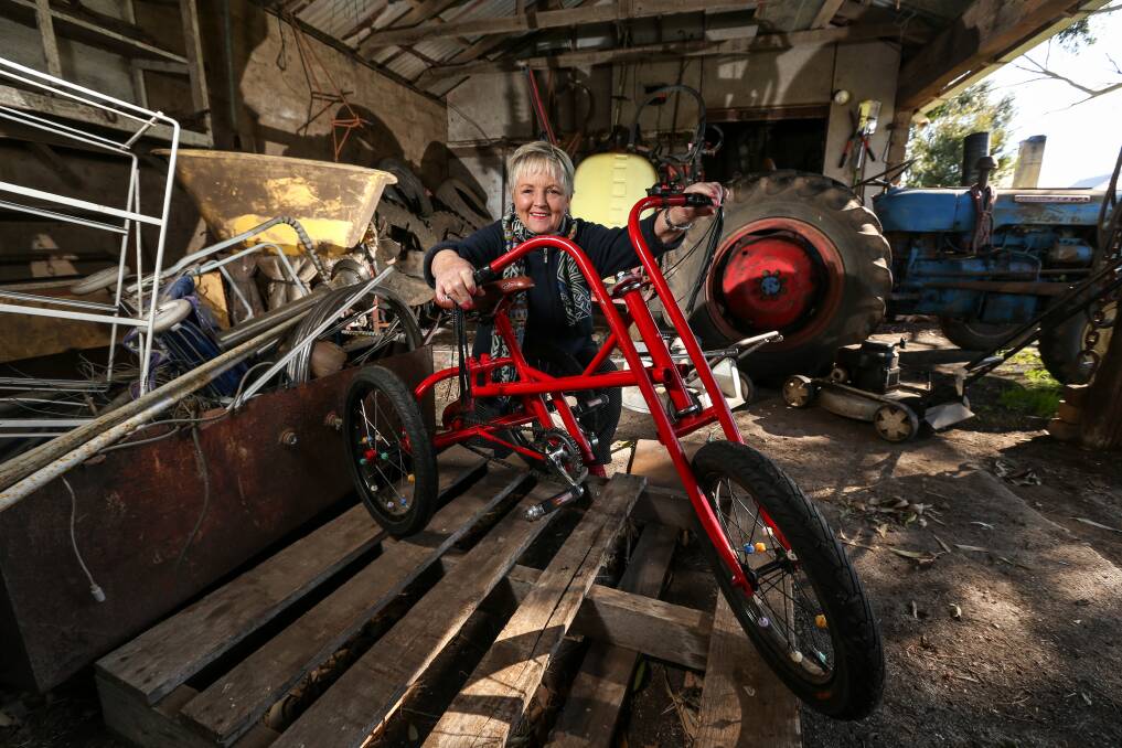Warrnambool's Lois Morrow is searching for old tricycles made by her father more than half a century ago. Picture: Michael Chambers