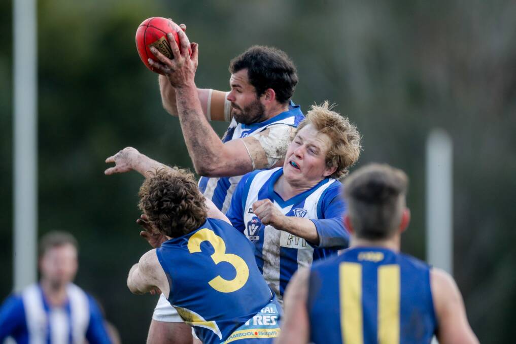 Steadying influence: The Hamilton Kangaroos have regained key defender Jandre Slabbert for their game against Cobden. Picture: Morgan Hancock
