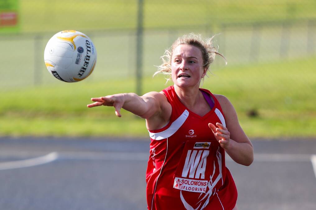 Boom recruit: Ruby Wilson, here playing for South Warrnambool, has joined the WDFNL's Dennington. Picture: Morgan Hancock .