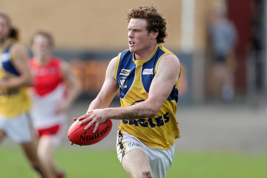 YOUNG GUN: Sam James is considered one of North Warrnambool Eagles' brightest prospects. Picture: Morgan Hancock 