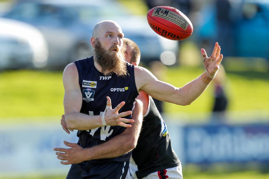 BIG CHANCE: Warrnambool ruckman Dan Weymouth is among the coaches' picks for the Maskell Medal.Picture: Morgan Hancock .