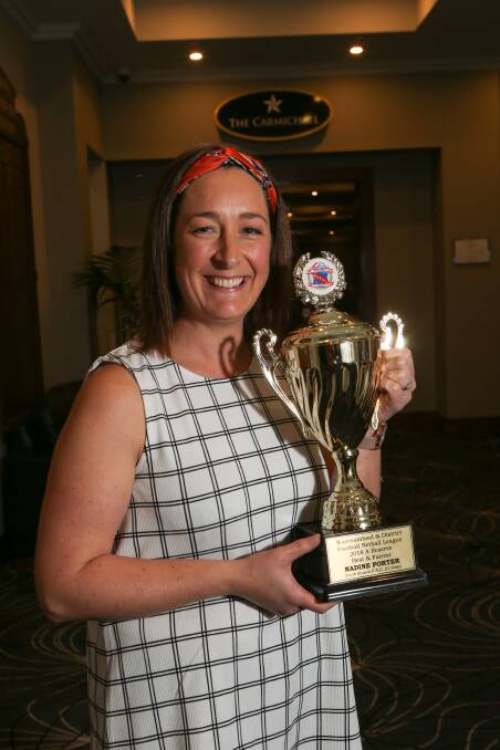 Star Lion: South Rovers' Nadine Porter was voted A reserve best and fairest. Picture: Michael Chambers.