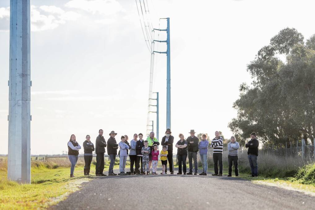 UNITED: Mortlake and district residents are angry at a proposed wind farm at Mount Fyans, which will bring with it more turbines and transmission lines. Picture: Morgan Hancock 