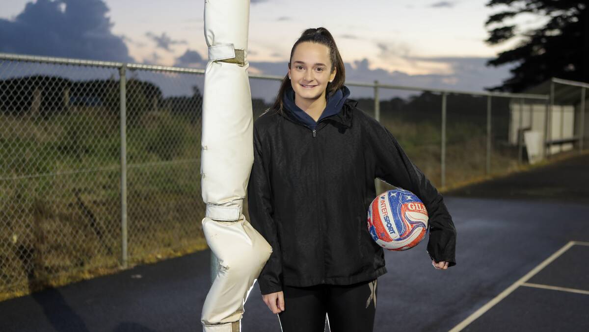 HELPING HAND: Sophie Adams has credited her rise as a goal shooter in the Blues' A grade netball to her coach Steph Townsend. Picture: Morgan Hancock