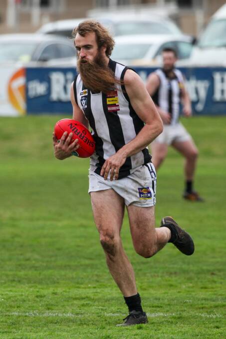 MARK IT DOWN: Camperdown key forward Nick Bateman is hoping he can clunk some grabs and hit the scoreboard in the Hampden league grand final against Koroit. Picture: Justine McCullagh-Beasy