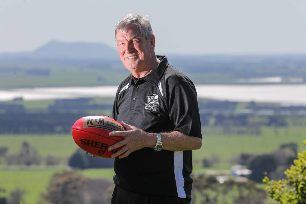 LOUD AND PROUD: Camperdown's Keith Stephens is passionate about the Magpies. Picture: Morgan Hancock