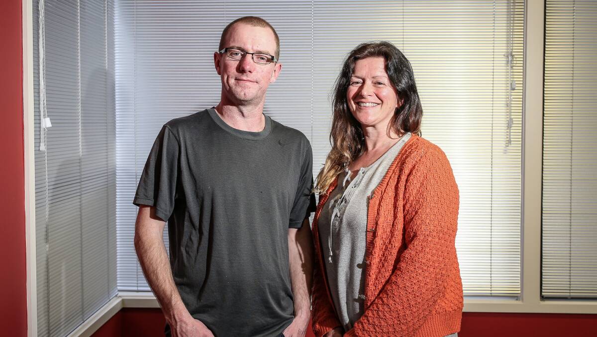 Help: Jon Benson and Angela Alexander are part of a new drug and alcohol support program launching in Terang. Picture: Christine Ansorge