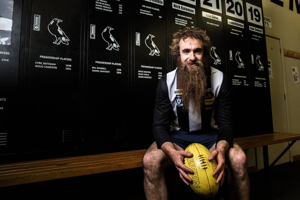 THE VETERAN: Camperdown forward Nick Bateman is the only remaining player from the Pies' 2006 grand final side. He is a key to their 2018 team. Picture: Christine Ansorge