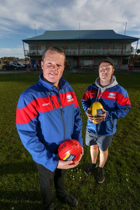 Back home: Senior coach Chris Bant and assistant Paddy Mahony are both excited to return to Panmure for 2019. Picture: Michael Chambers