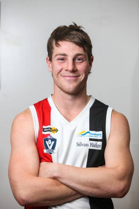 Welcome addition: Merrivale star recruit Blair McCutcheon will play in the Tigers midfield on Saturday against Dennington. He has played in premierships with Koroit in the Hampden league. Picture: Rob Gunstone