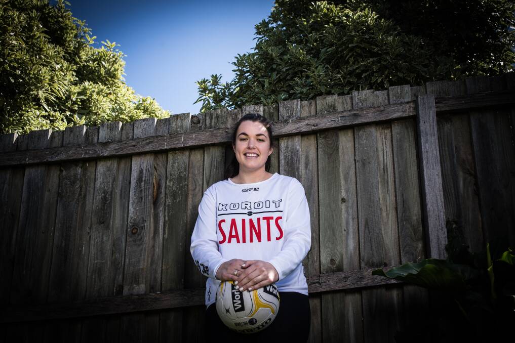 OUTLET: Koroit's Rachel Dobson has returned to netball after a year off to concentrate on her nursing and midwifery studies. Picture: Christine Ansorge