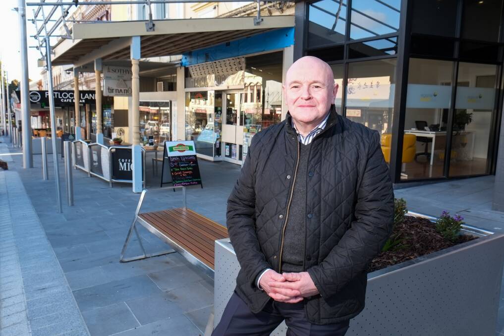 HAPPY TO HELP: Retail advisor Martin Ginnane has been talking to Liebig Street stores about how to boost trade now the CBD renewal works are complete. 