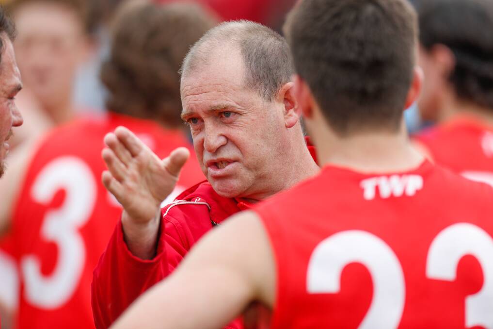NEW DIRECTION: South Warrnambool reserves coach Leigh Anderson believes the seconds competition would benefit from a permanent 16-on-the-ground rule. Picture: Morgan Hancock
