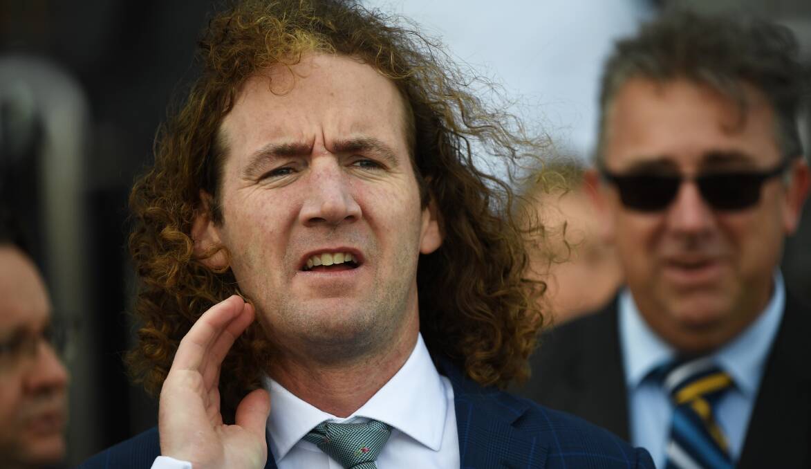 EDGING CLOSER: Trainer Ciaron Maher believes his mare Aloisia is nearing another group one victory after a solid run in the Tristarc Stakes at Caulfield on Saturday. Picture: AAP Image/James Ross 