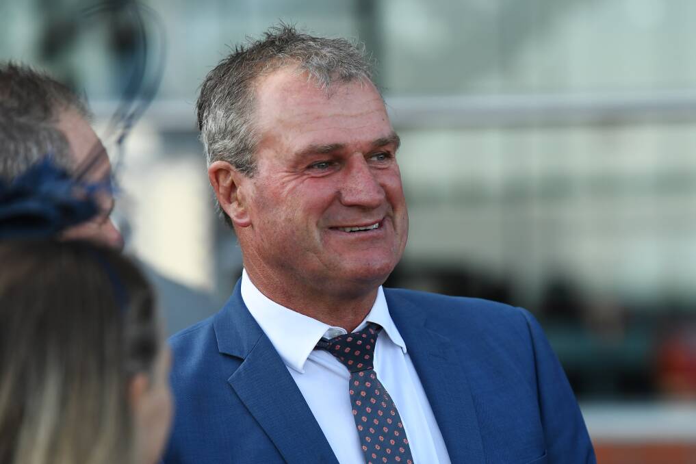 Trainer Darren Weir after Night's Watch's victory in race seven at Caulfield on Saturday. Picture: AAP 