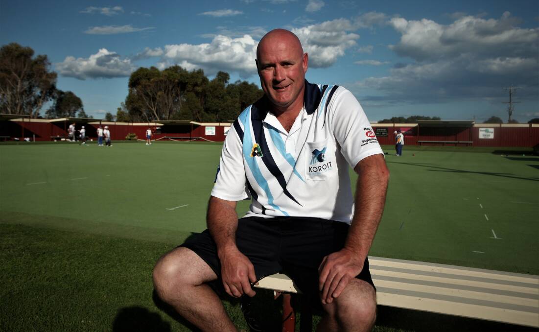 NEW FACE: Koroit's Anthony 'Akk' Collins is new to playing in Western and District Bowls Division. Picture: Sean Hardeman