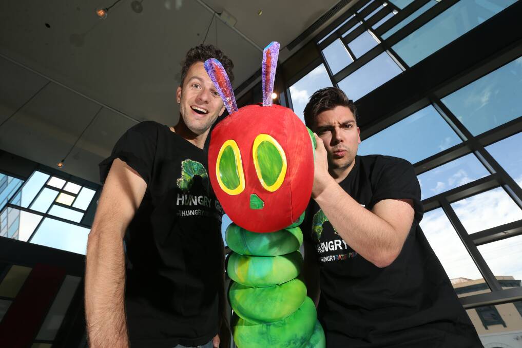 Rudolf Hendrikx and Scott Parker will bring ad array of puppets to life at the Lighthouse Theatre, Warrnambool on Tuesday.  Picture: Michael Chambers