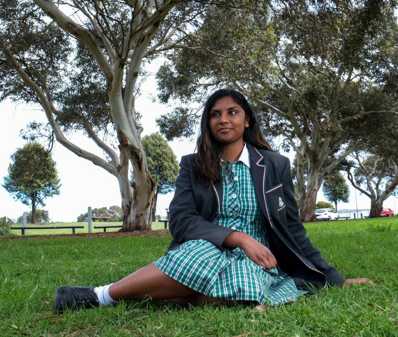 Canberra bound: Brauer College's Vanisre Rajasegaran, 17, has been selected to participate in the Country to Canberra program. Picture: Rob Gunstone