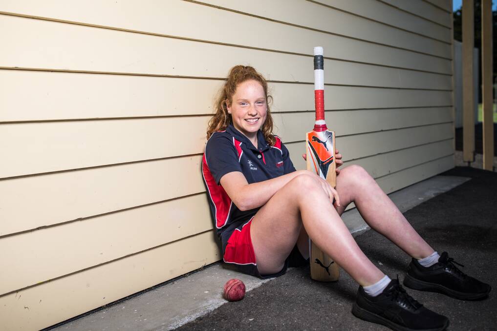 QUICK LEARNER: Vic Country and Western Waves all-rounder Maddie Green plays for Port Fairy in the Warrbambool and District Cricket Association. Picture: Christine Ansorge
