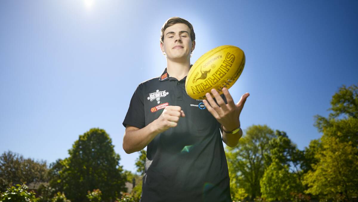 FIRST GAME: Terang Mortlake's Isaac Wareham will make his debut for Vic Country's in the first of its final two games on Friday. Picture: Luka Kauzlaric