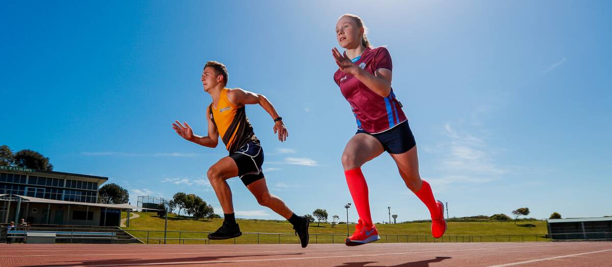 RISING STARS: Jesse Suter, 12, and Grace Kelly, 12, secured medals at the primary school state championships on Monday. Picture: Morgan Hancock