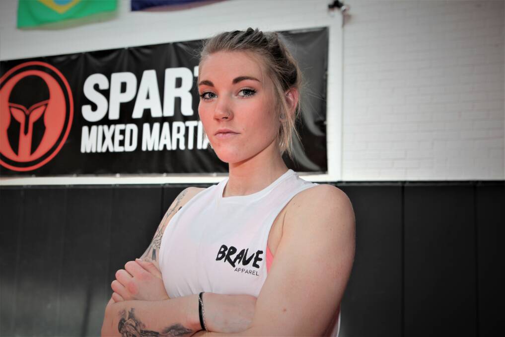 Game over: Koroit's Alish Smith has been eliminated for the International Mixed Martial Arts Federation World Championships in Bahrain. Picture: Anthony Brady.