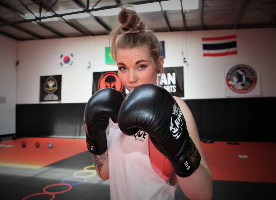 Future star: Alish Smith of Warrnambool's Spartan Mixed Martial Arts. Picture: Anthony Brady.  