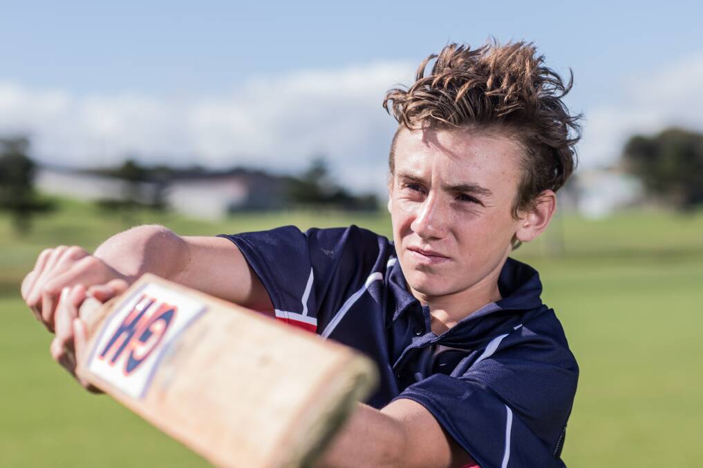 MAKING THE GRADE: Western Waves cricketer Flynn Wilkinson will play in the state championships series opener on Sunday in Horsham. He will represent the under 14 side. Picture: Christine Ansorge