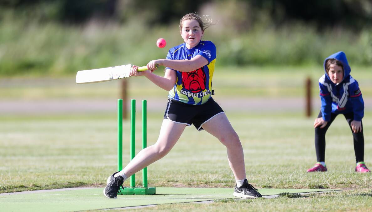 FULL SWING: Panmure's Chelsea McCosh is one of many girls across the region who are playing cricket on hard wickets, many of which need upgrading. Picture: Morgan Hancock
