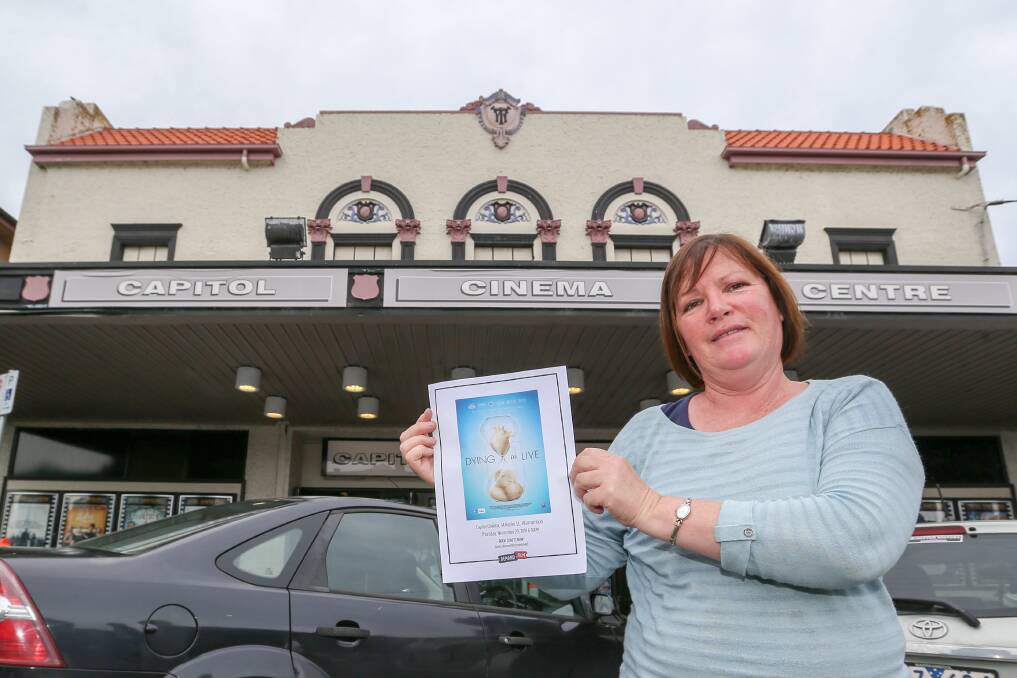 Help: Sandie Magrath is urging the community to buy tickets and bring the film 'Dying to Live' to Warrnambool's Capitol Theatre on November 29. Picture: Michael Chambers