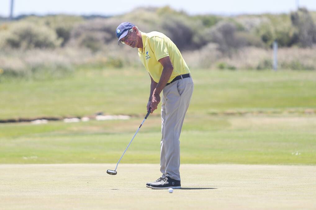 WORTH THE VISIT: Kingston Heath's Gordon Claney claimed the gross men's section at the Port Fairy senior amateur on Friday. Picture: Morgan Hancock