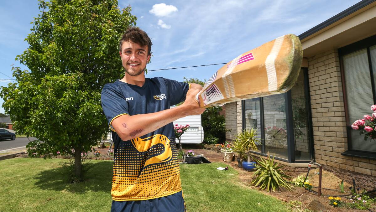 STRIKING NOW: Woodford's English import Matt Mountney knew he had to take his chance to play in Australia after finishing his business law degree. Picture: Michael Chambers