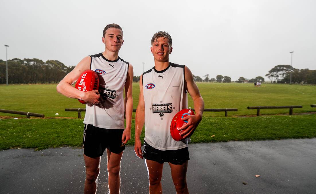 DYNAMIC DUO: Camperdown's Toby Mahony and South Warrnambool's Jay Rantall have made the GWV Rebels' 2019 squad. Picture: Morgan Hancock