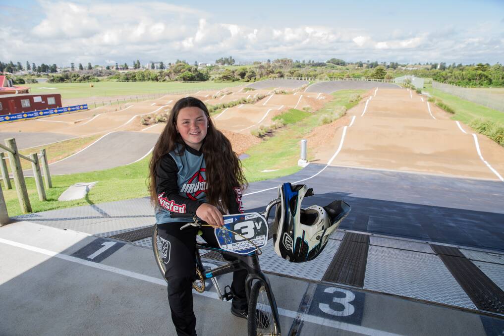 ON TRACK: Warrnambool BMX rider Johanna Jephcott is dedicating her time to the sport. Picture: Christine Ansorge