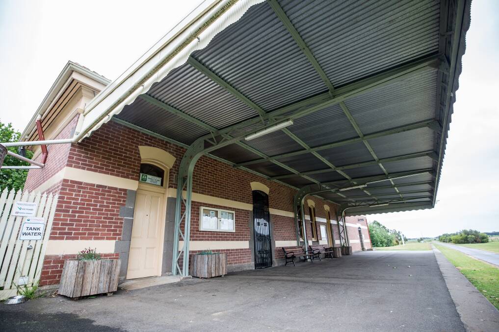 Damage: The Koroit Railway Station has been targeted by vandals.