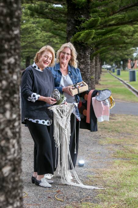 Market time: Organisers Dianne Brown and Kerry Lee are getting prepared for the Summer Night Markets. Picture: Michael Chambers