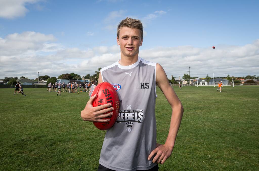 DREAM: Camperdown footballer Hamish Sinnott has made the initial Vic Country under 16 team. He will play in a trial match this weekend. Picture: Christine Ansorge