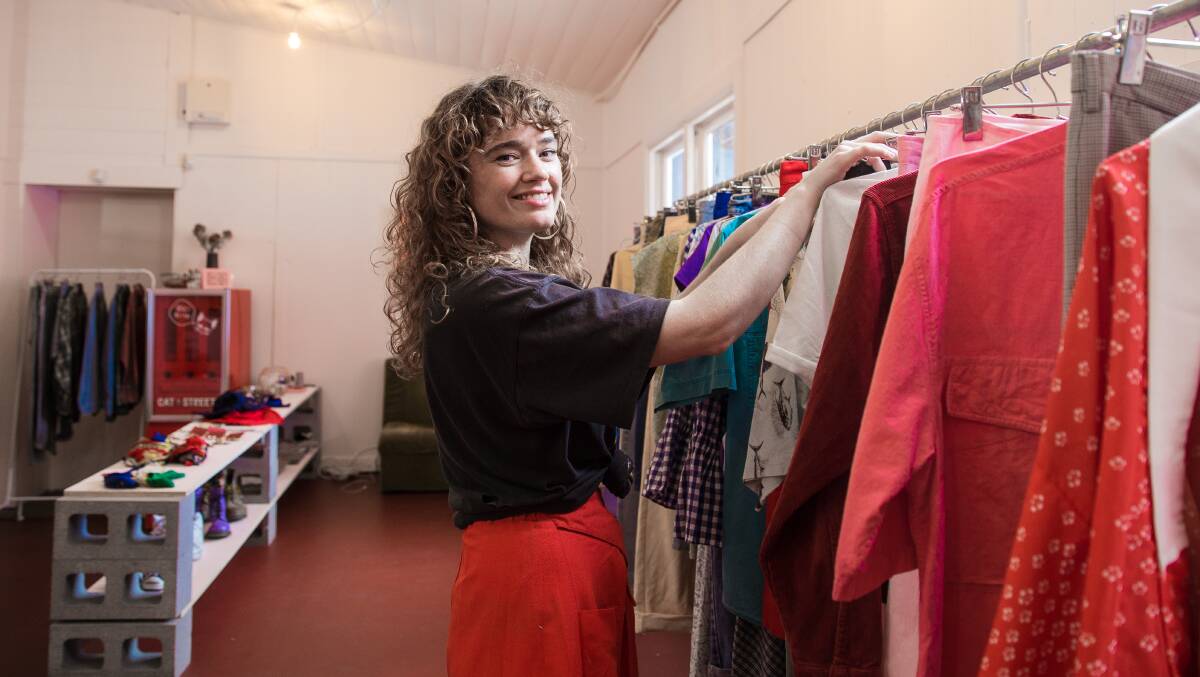 BRIGHT IDEA: Belinda Pitts has opened a new vintage clothing store located in Ozone Walk called Cat Street. Picture: Christine Ansorge