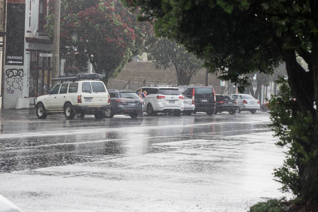 Warrnambool garage floods as the rain hits the south-west