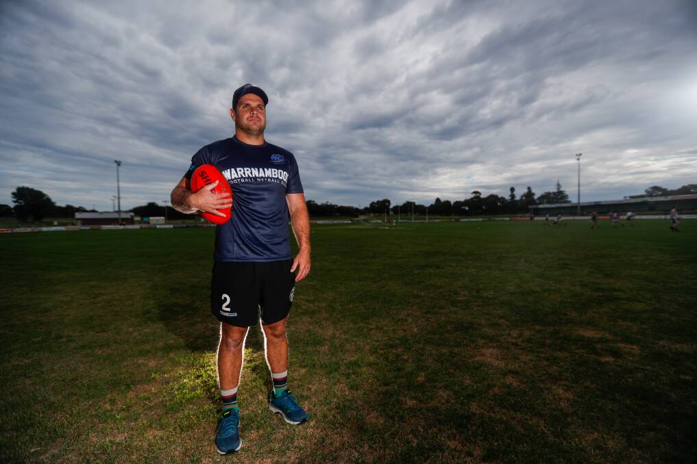 ATTACKING POWER: Warrnambool recruit Darren Ewing is expected to strengthen the Blues' avenues to goal in 2019. Picture: Morgan Hancock