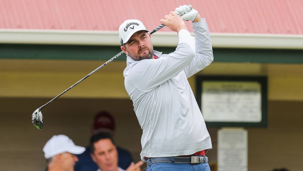 CLOSING IN: Marc Leishman is six shots behind the overall leader at the Australian Open. Picture: Morgan Hancock