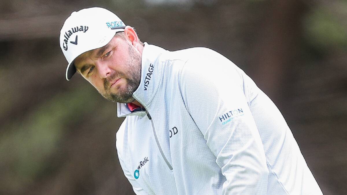 SLIP BACK: Marc Leishman finished ... at the CJ Cup in South Korea. Picture: Morgan Hancock