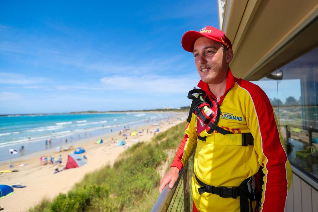 Warrnambool life guard Chris Sharam, 22, confirmed two killer whales were spotted at Shelly Beach on Thursday. 