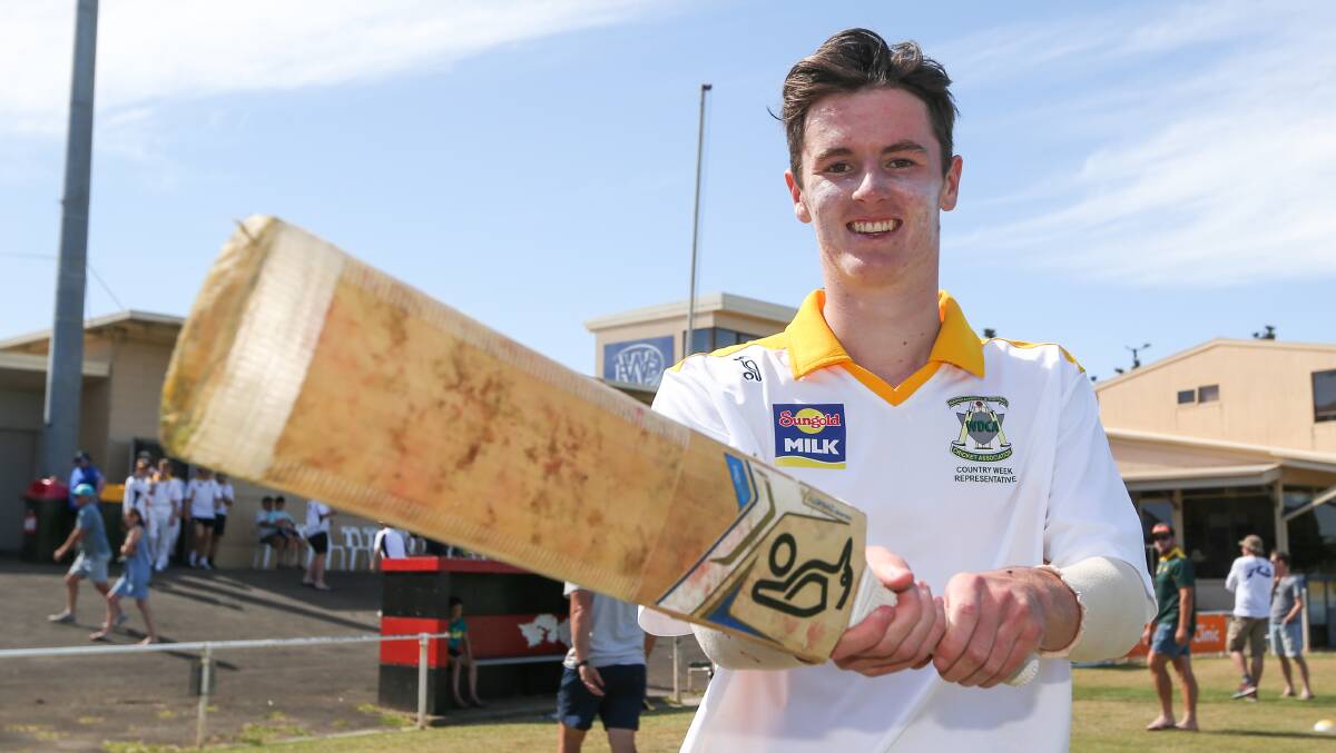 LEADING FROM THE FRONT: Warrnambool Gold captain Liam Burgess scored 103 in a player of the match performance that led his side to victory on Friday. Picture: Michael Chambers