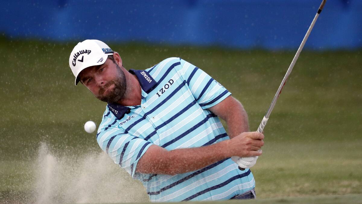 CLOSE: Marc Leishman finished third at the Sony Open PGA Tour golf event at Waialae Country Club in Honolulu. Picture: AP Photo/Matt York