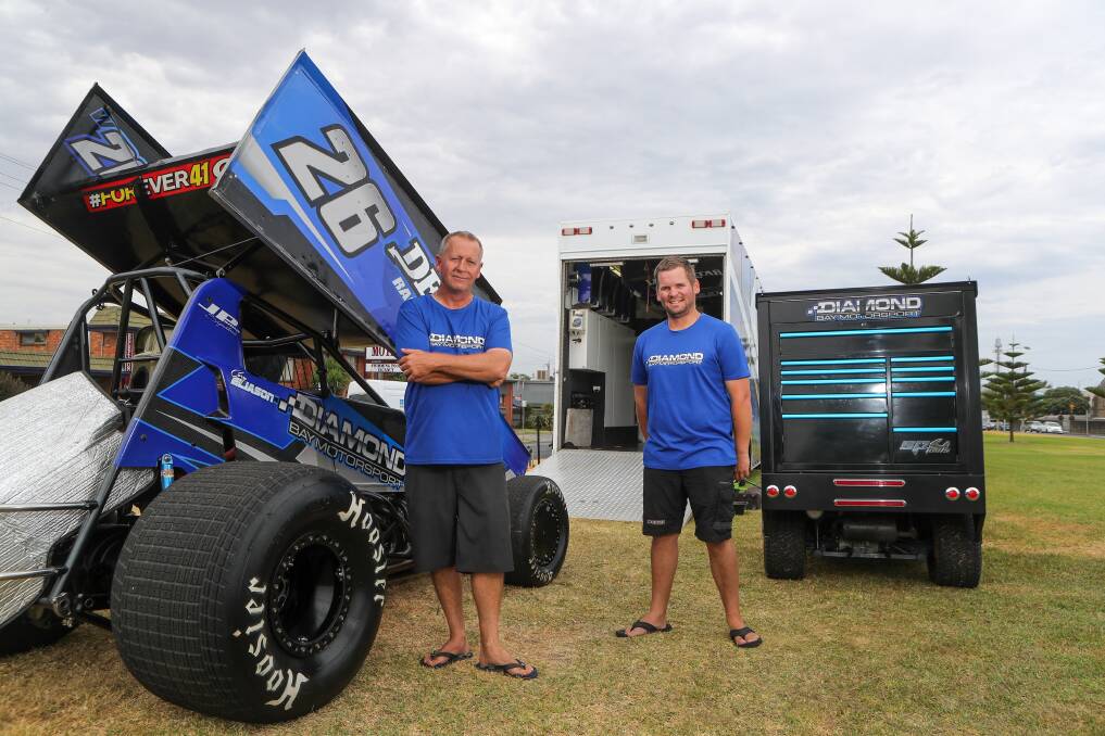 HOW A RACE TEAM WORKS: Steve Stathy and Jamie Kennett from Diamond Bay Motorsport spoke to The Standard about what's in their truck. Picture: Rob Gunstone