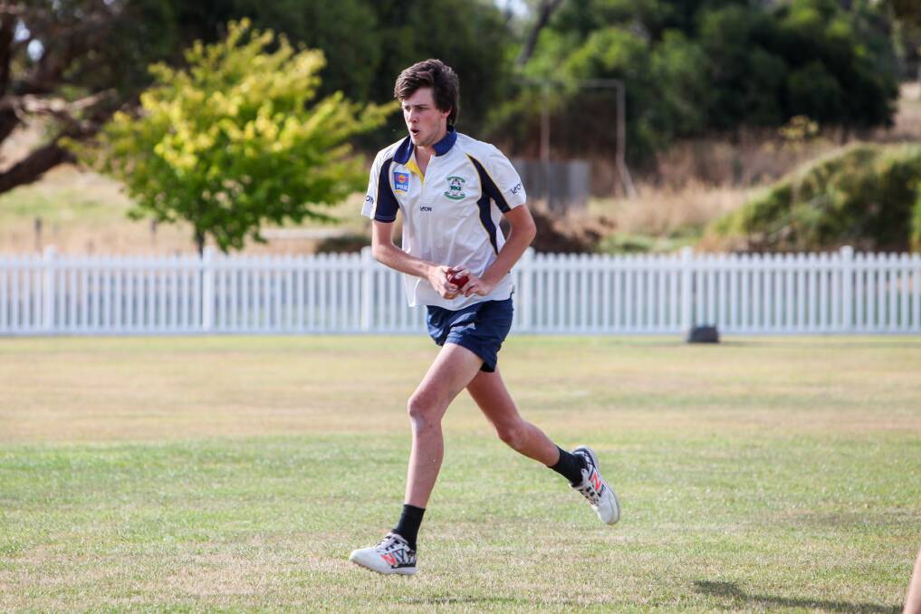 Weapon: Connor Umbers, 19, will be crucial to Yambuk's chances in the GCA grand final. Picture: Anthony Brady