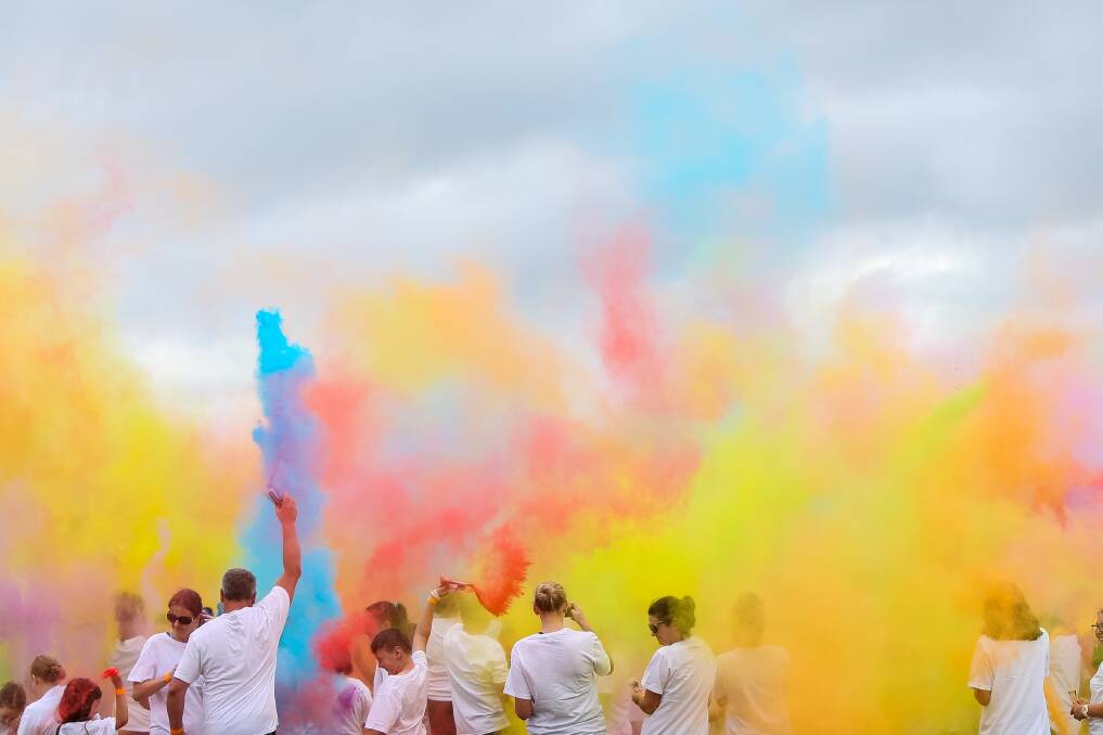 Colour run: There will be a colour run like this one at Port Fairy. Picture: Christine Ansorge