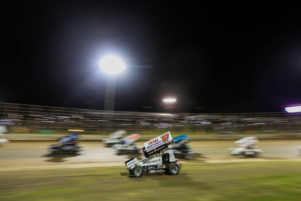 A BLUR: Timboon driver Luke Walker was humbled to drive with the nation's best in the Classic finale on Sunday. Picture: Morgan Hancock