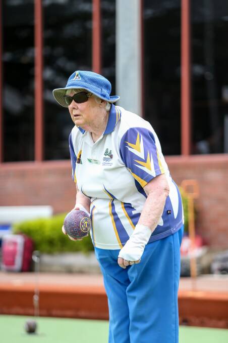 LINING UP: Warrnambool Gold skipper Helen Lock gets ready to bowl in the top-of-the-table clash with Port Fairy Gold on Tuesday. Picture: Christine Ansorge